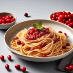 Cranberry spaghetti recipe card
