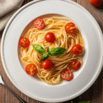 angel hair pasta recipe card layout