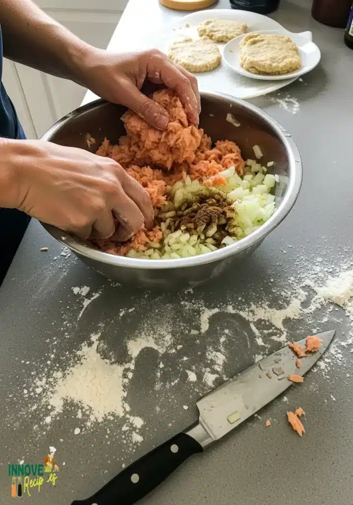 Old Fashioned Salmon Patties Recipe with Flour