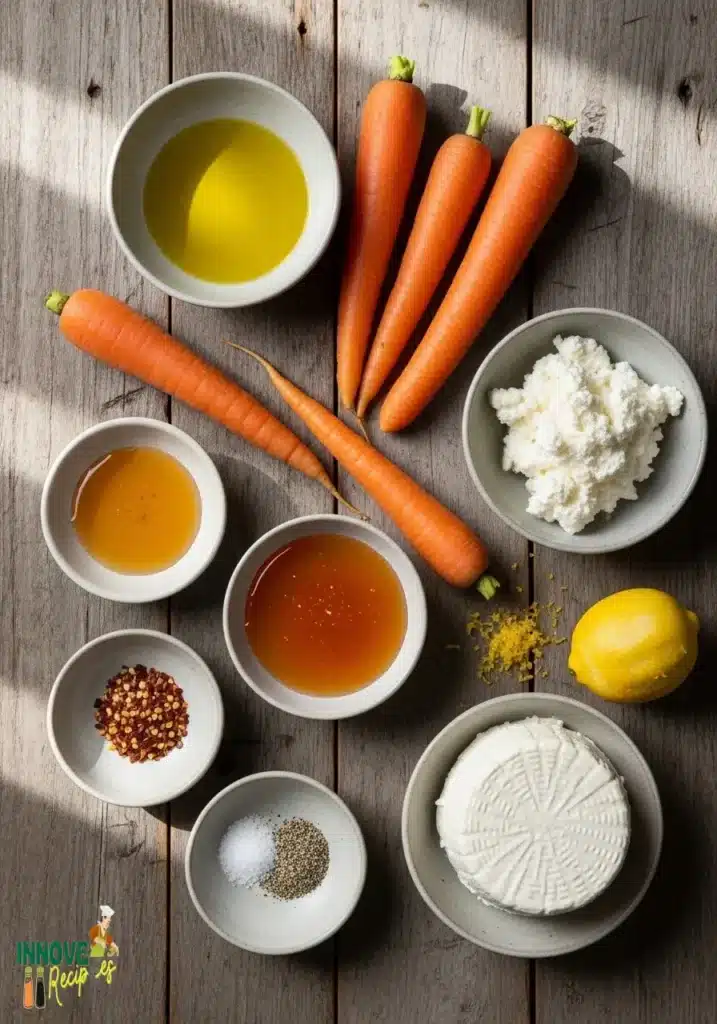 Roasted Carrots with Whipped Ricotta and Hot Honey