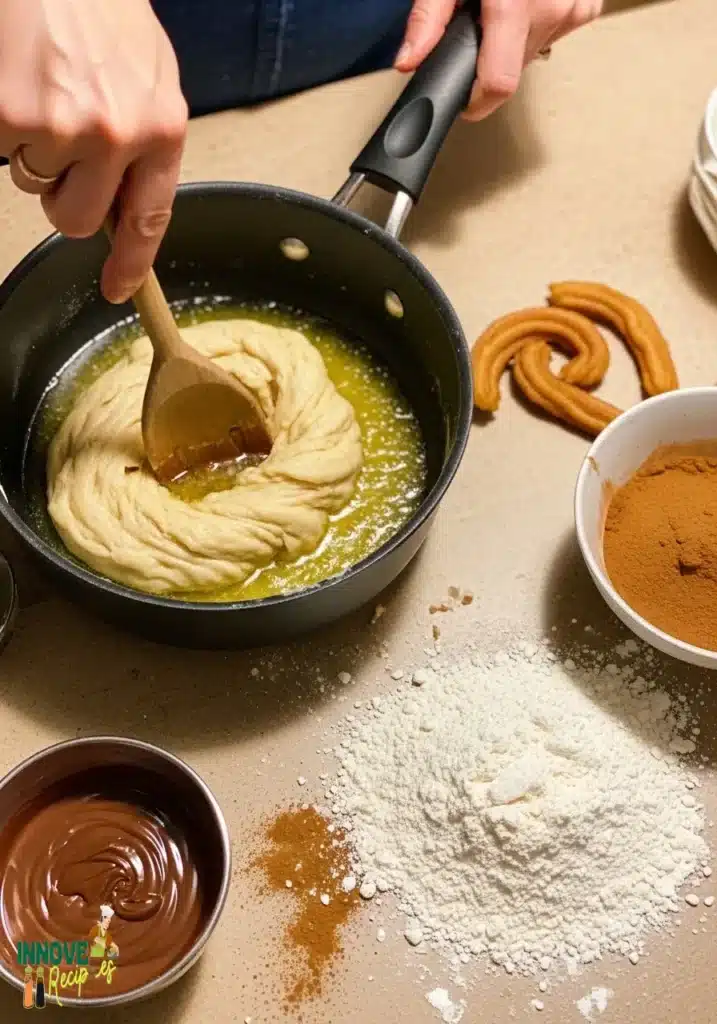 𝐌𝐢𝐧𝐢 𝐂𝐡𝐮𝐫𝐫𝐨𝐬 𝐰𝐢𝐭𝐡 𝐂𝐡𝐨𝐜𝐨𝐥𝐚𝐭𝐞 𝐃𝐢𝐩𝐩𝐢𝐧𝐠 𝐒𝐚𝐮𝐜𝐞